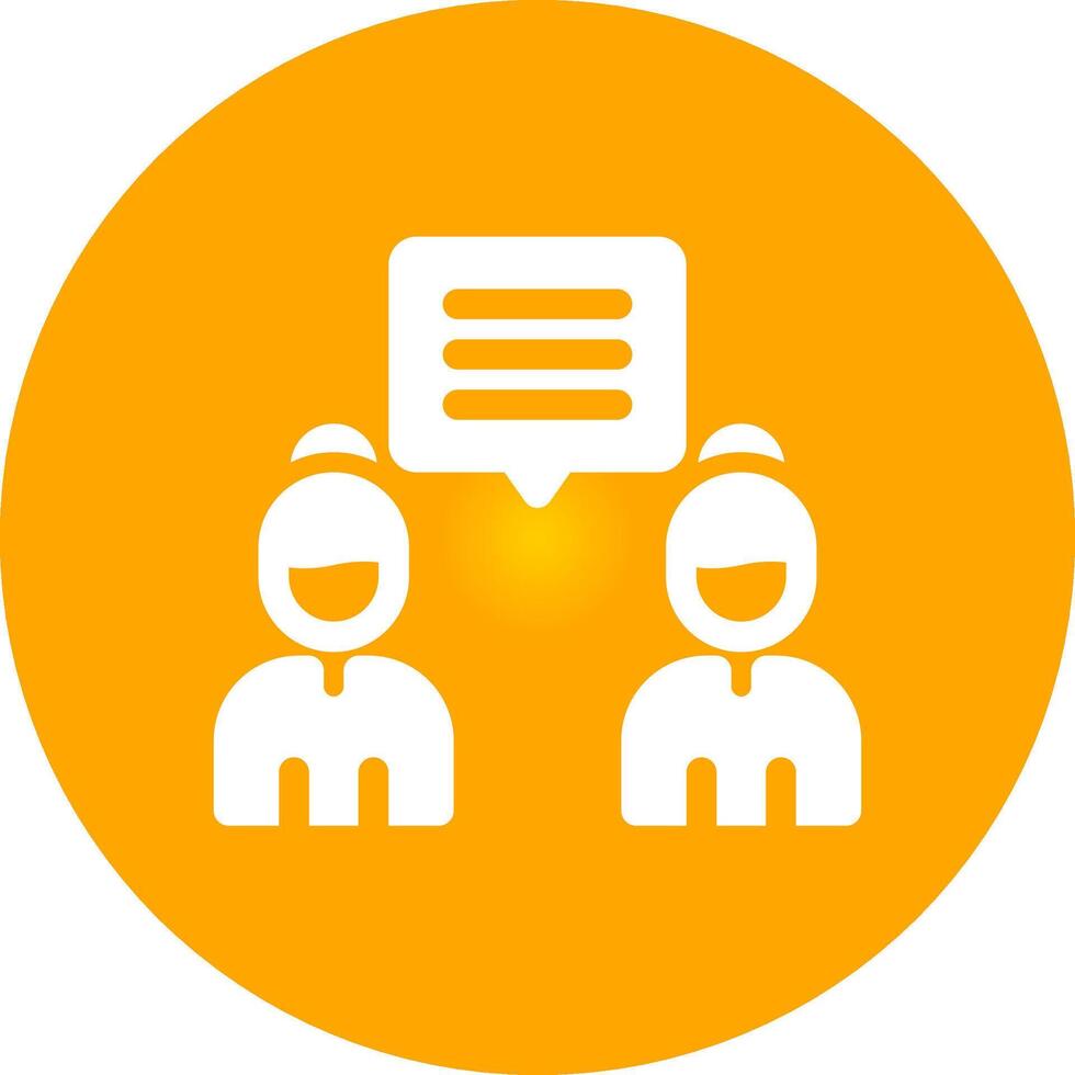 Discuss Creative Icon Design vector
