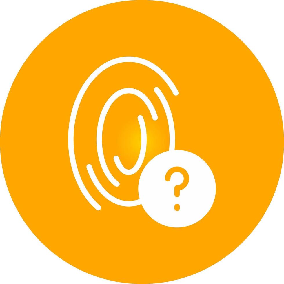 Glyph Circle Gradient Design vector