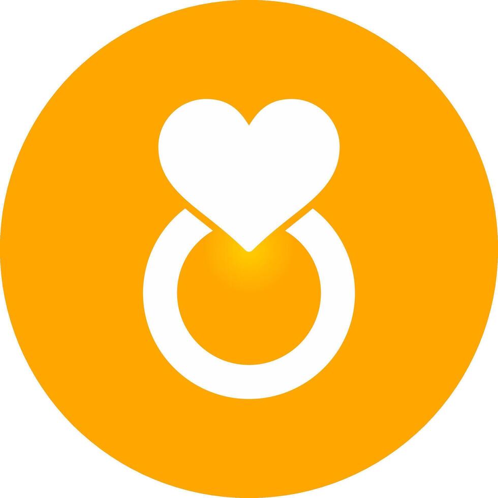 Glyph Circle Gradient Design vector