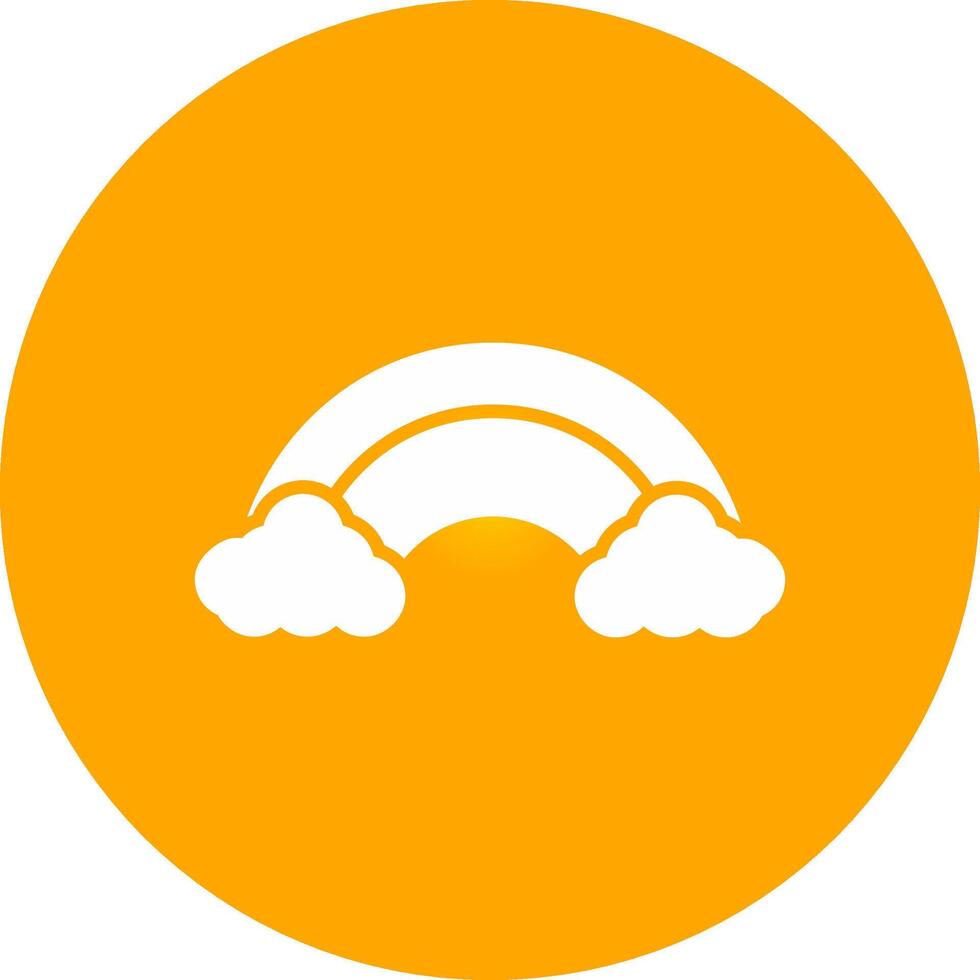 Glyph Circle Gradient Design vector