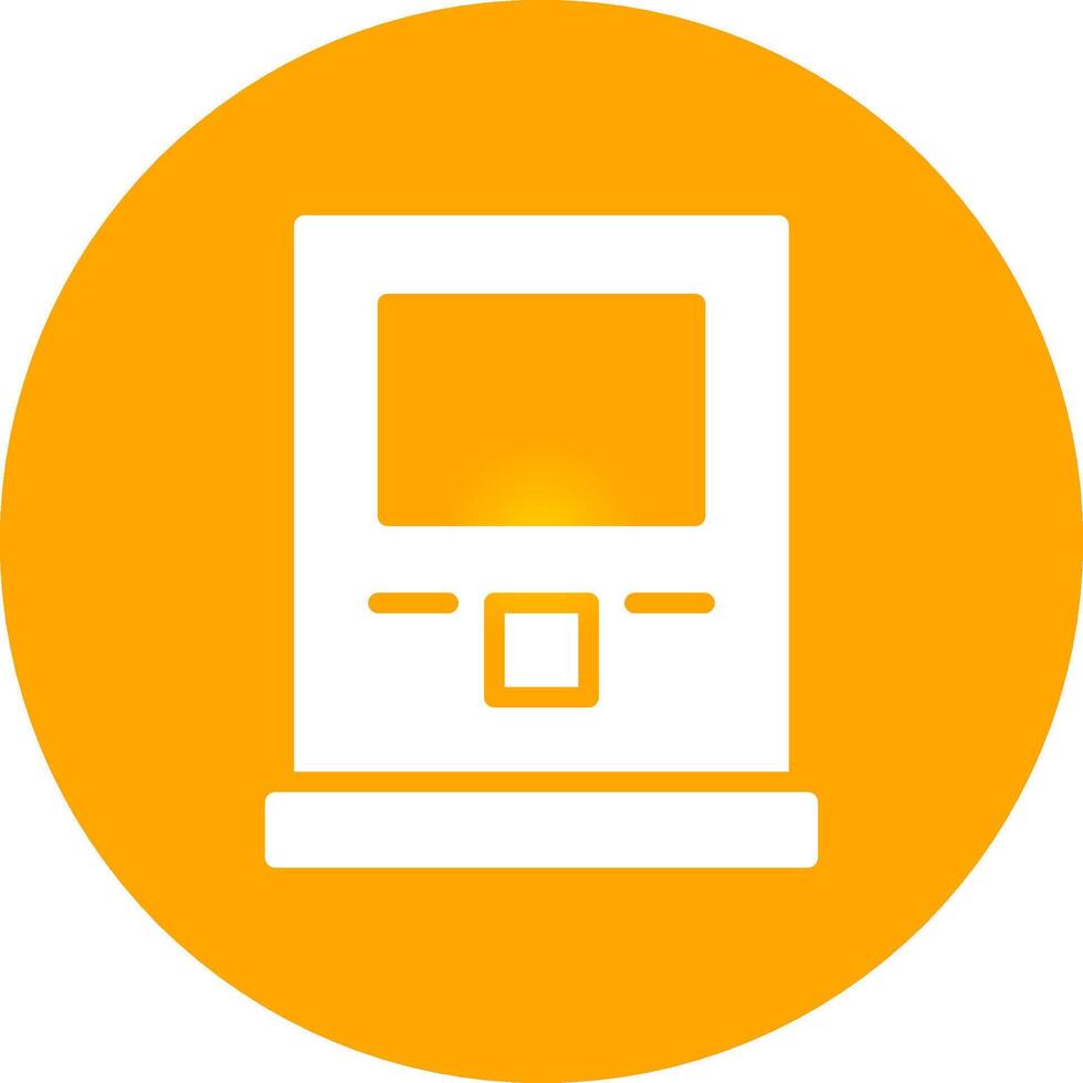 Glyph Circle Gradient Design vector