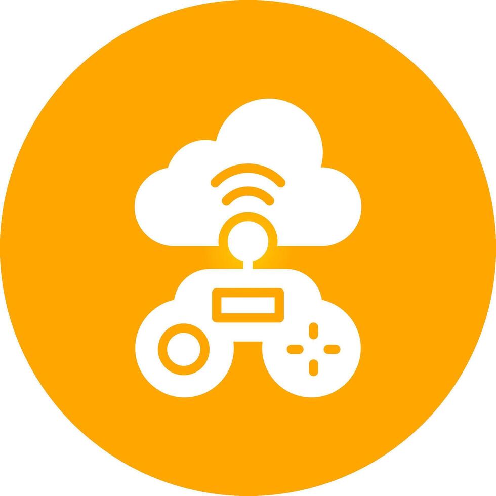 Cloud Game Creative Icon Design vector