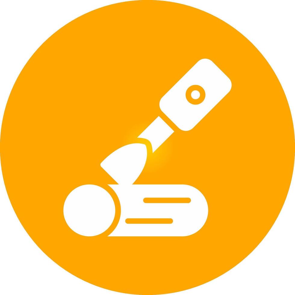 Glyph Circle Gradient Design vector