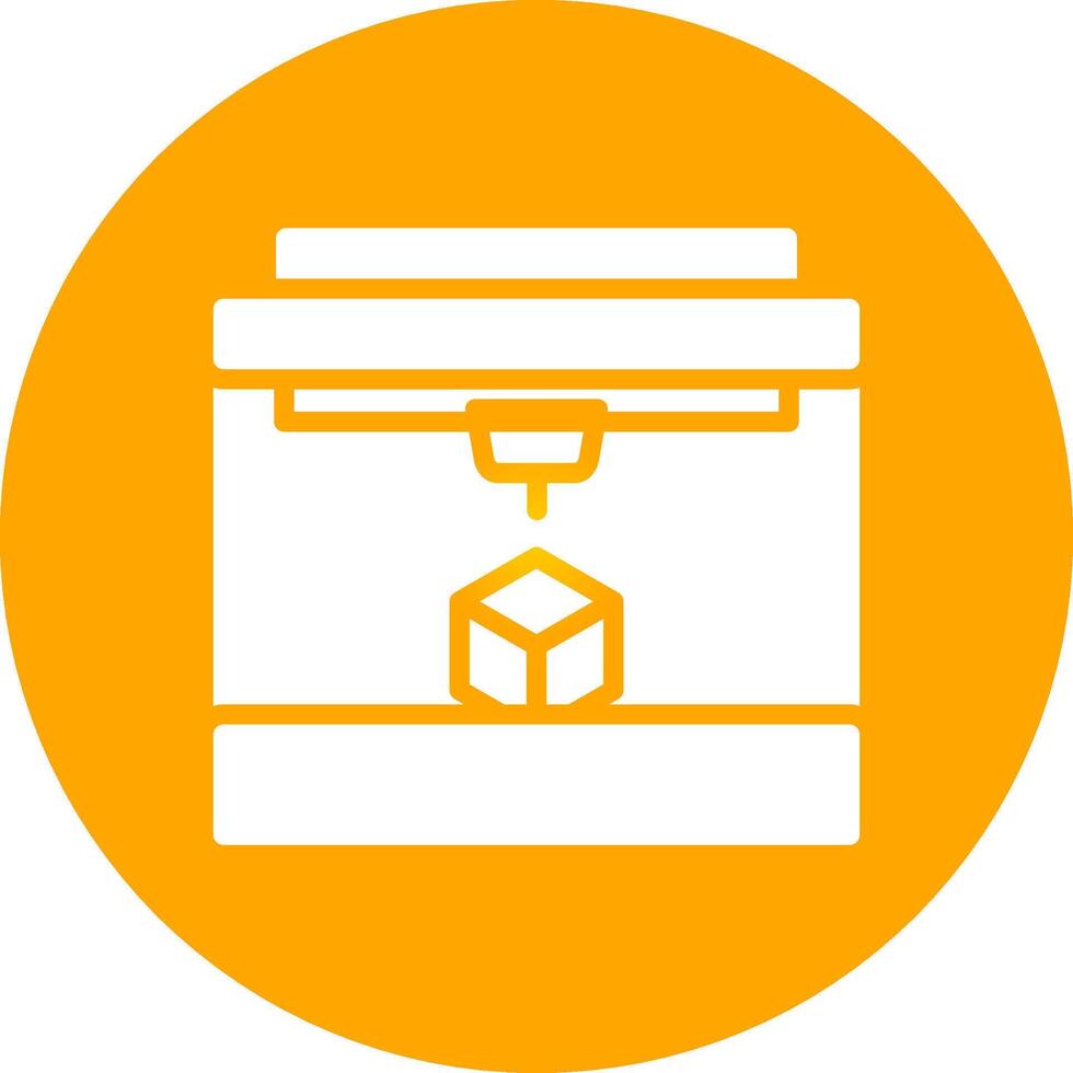 3D Printing Creative Icon Design vector
