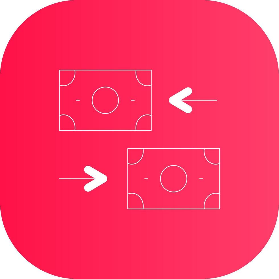 Glyph Circle Gradient Design vector