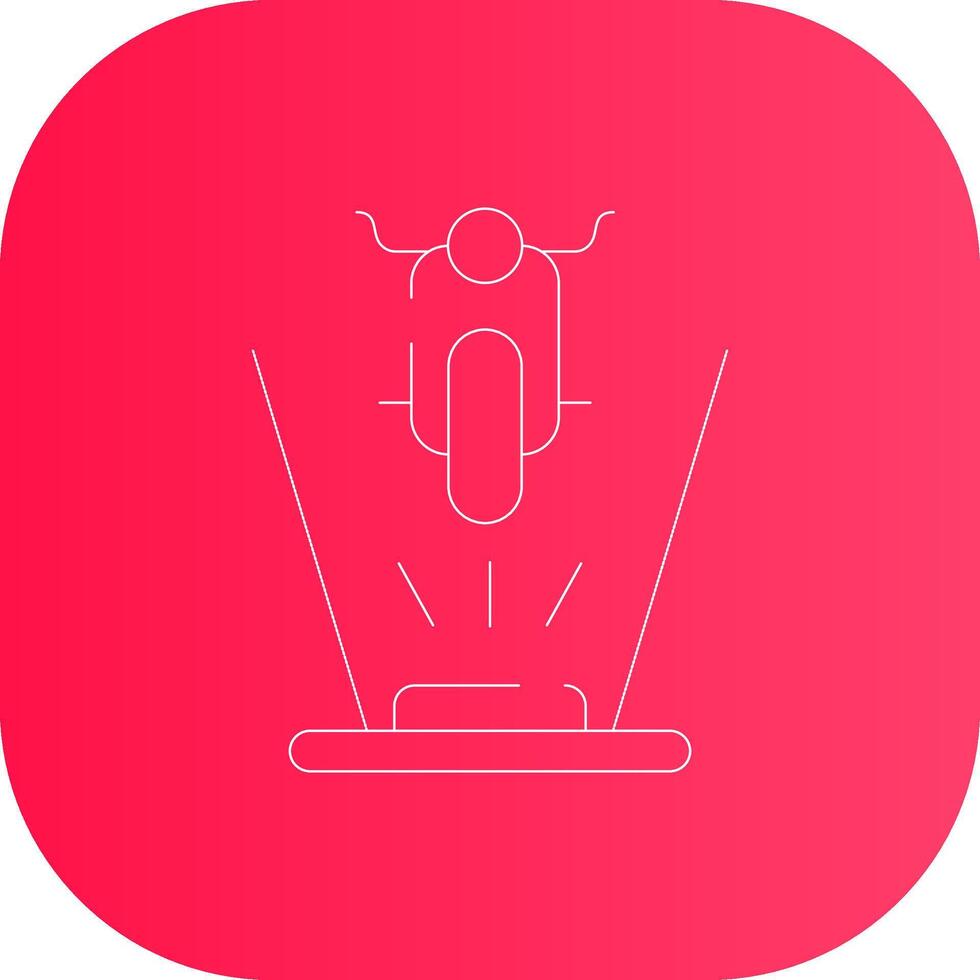 Line Round Corner Gradient vector