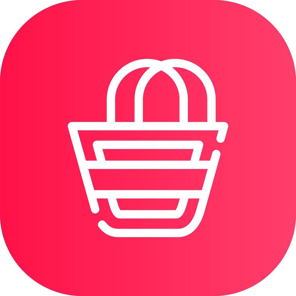 Line Round Corner Gradient vector
