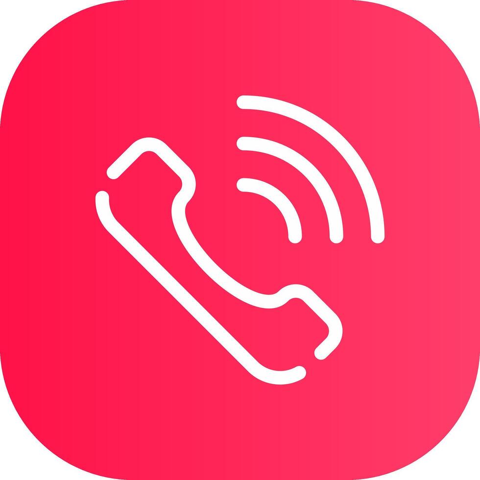 Phone Call Creative Icon Design vector