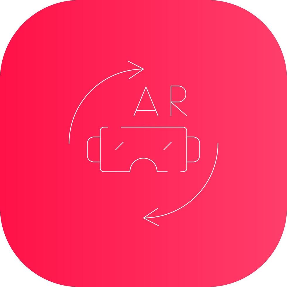 Line Round Corner Gradient vector