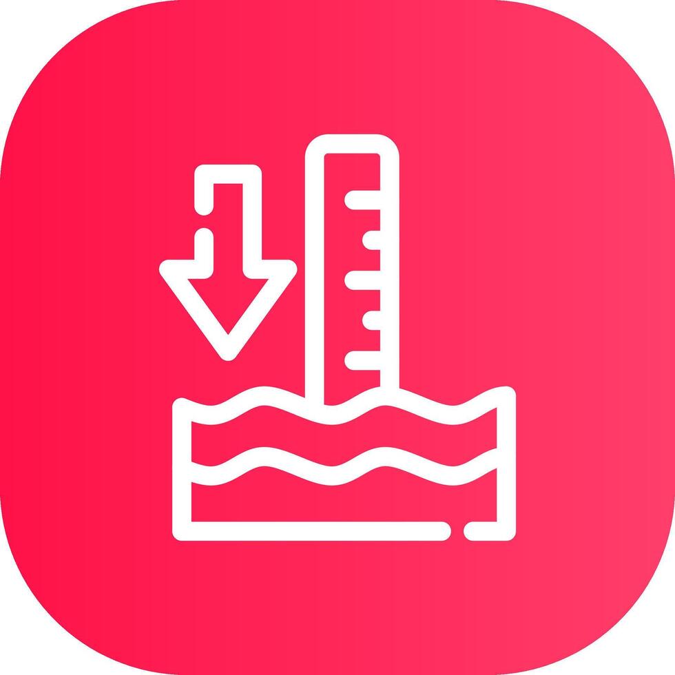 Line Round Corner Gradient vector