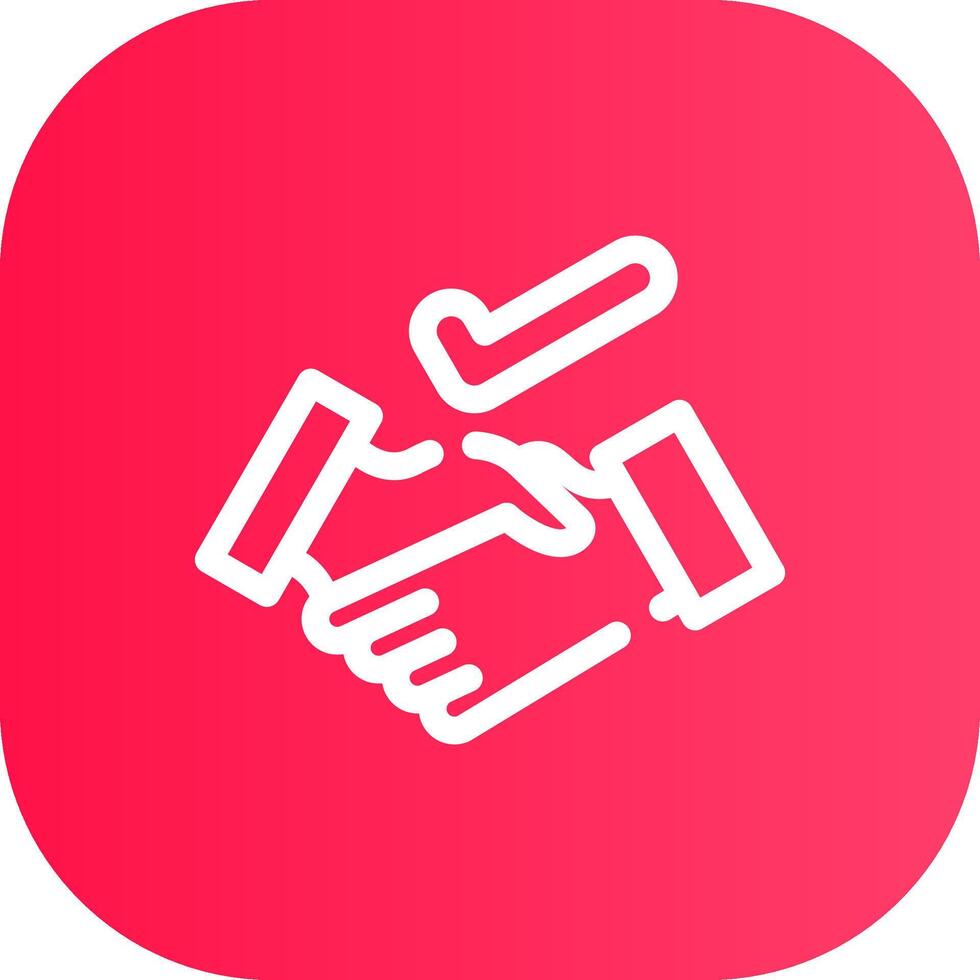 Line Round Corner Gradient vector