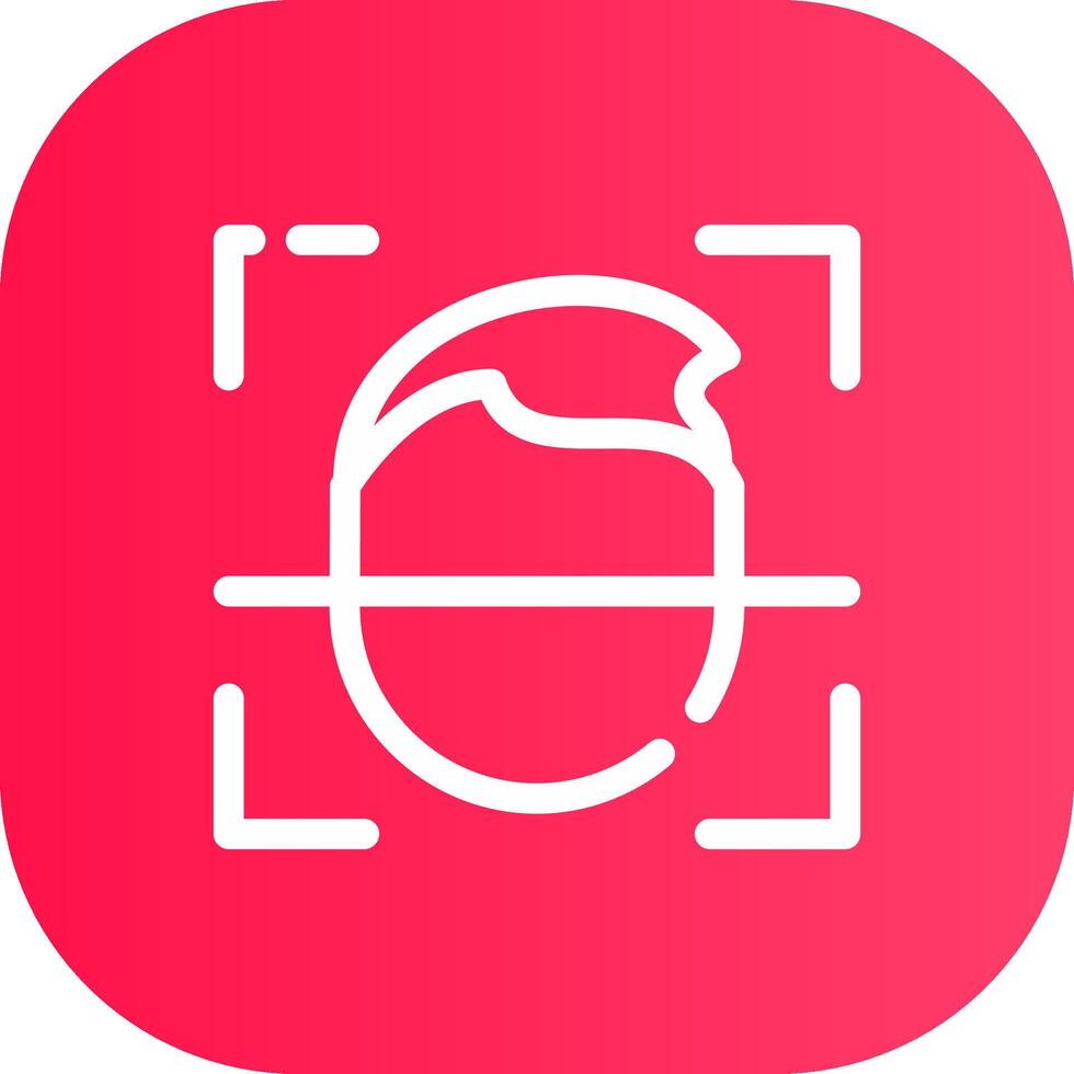 Face Id Creative Icon Design vector
