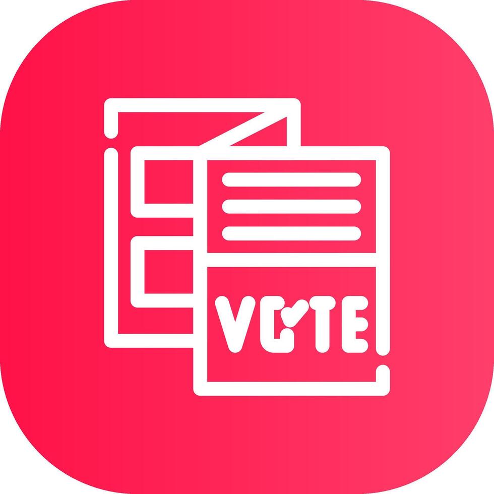 Line Round Corner Gradient vector