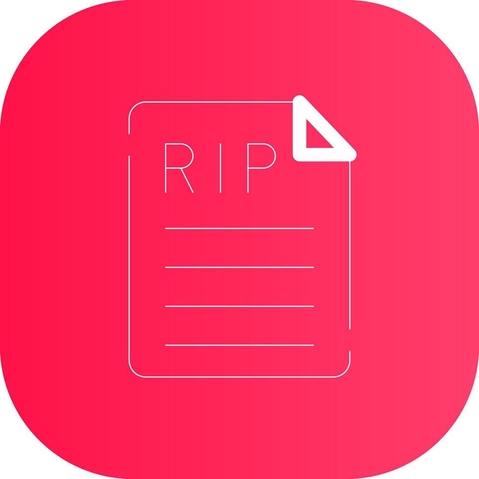 Line Round Corner Gradient vector
