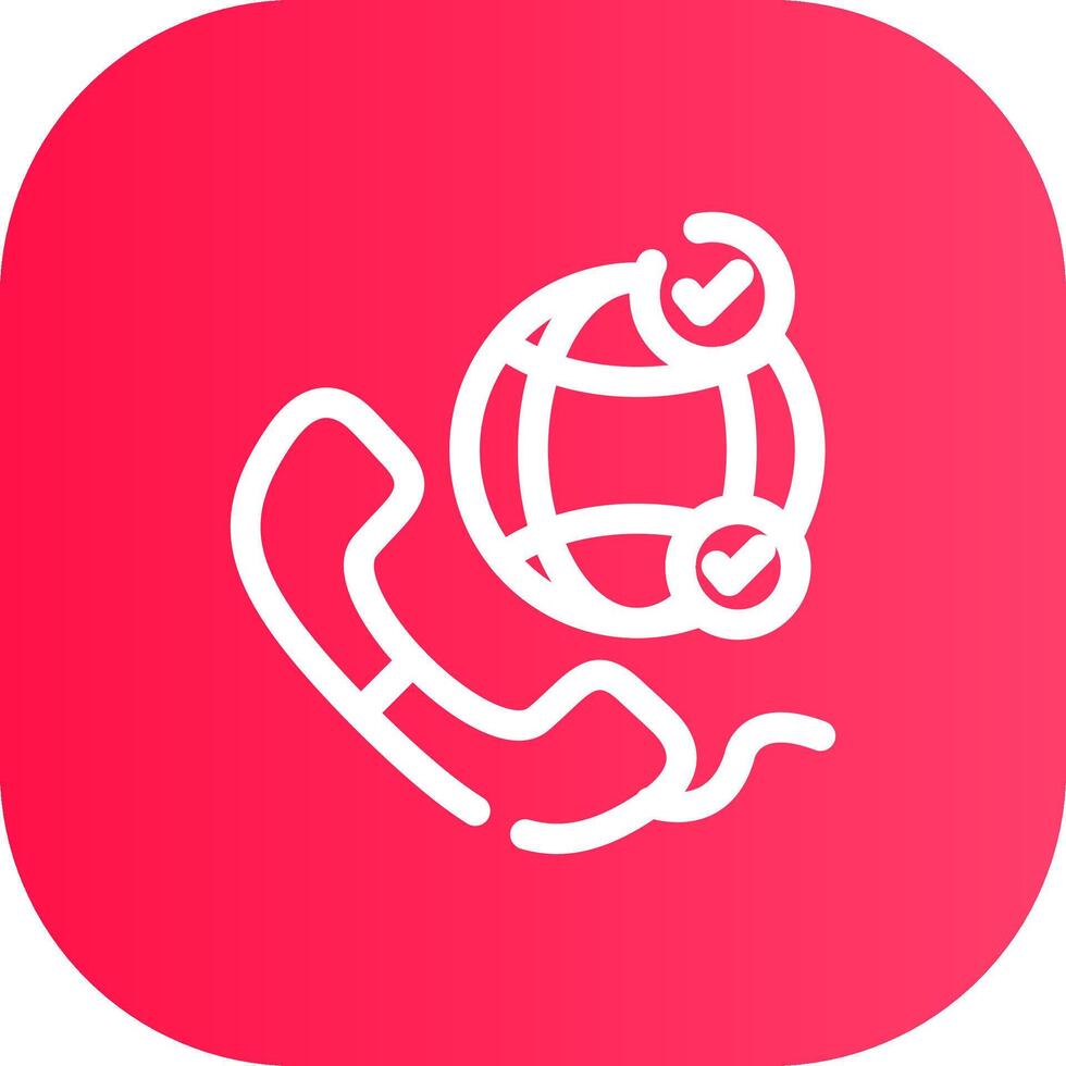 Line Round Corner Gradient vector