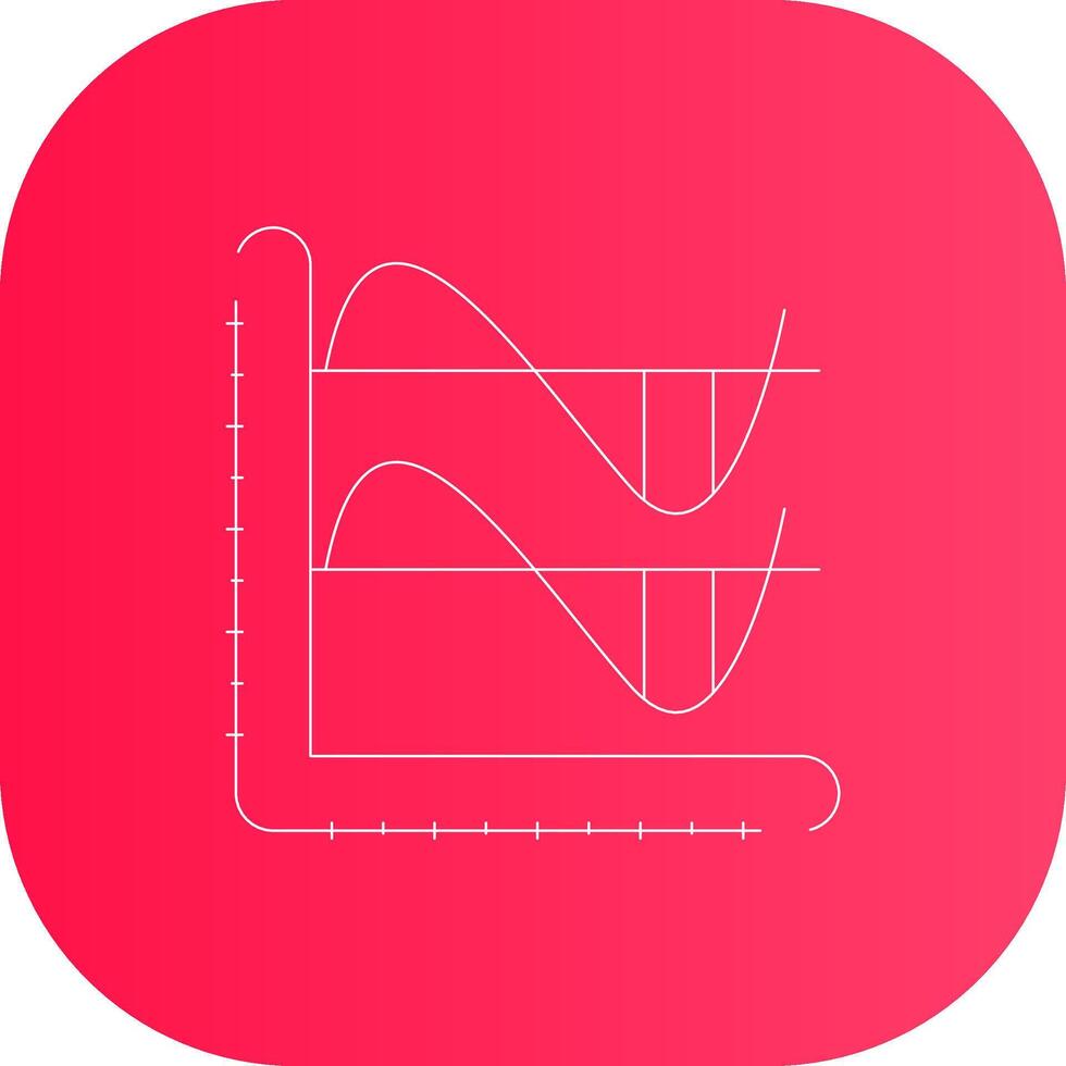 Line Round Corner Gradient vector