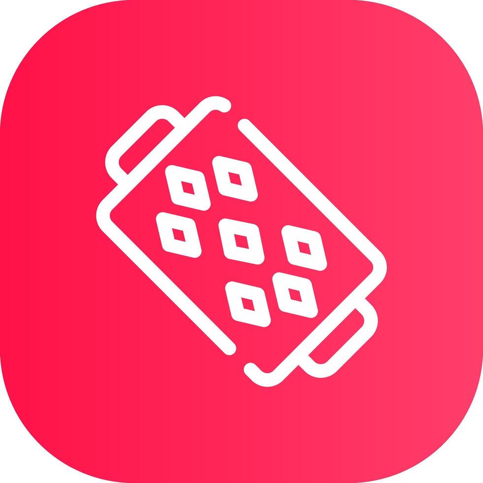 Line Round Corner Gradient vector