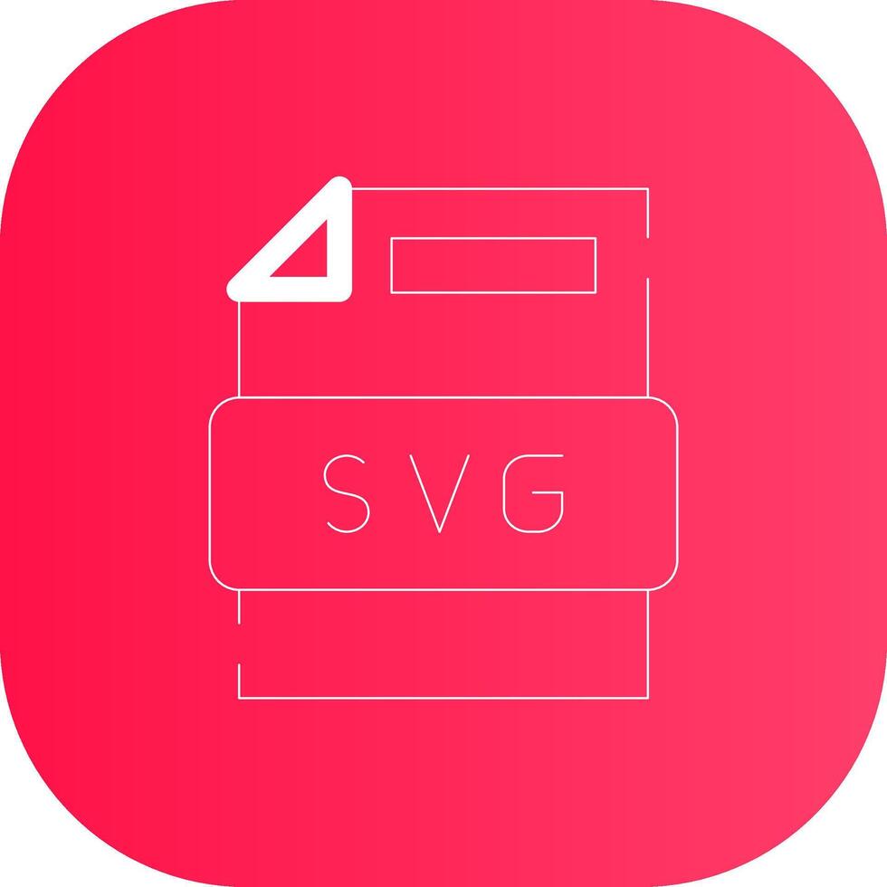 Line Round Corner Gradient vector