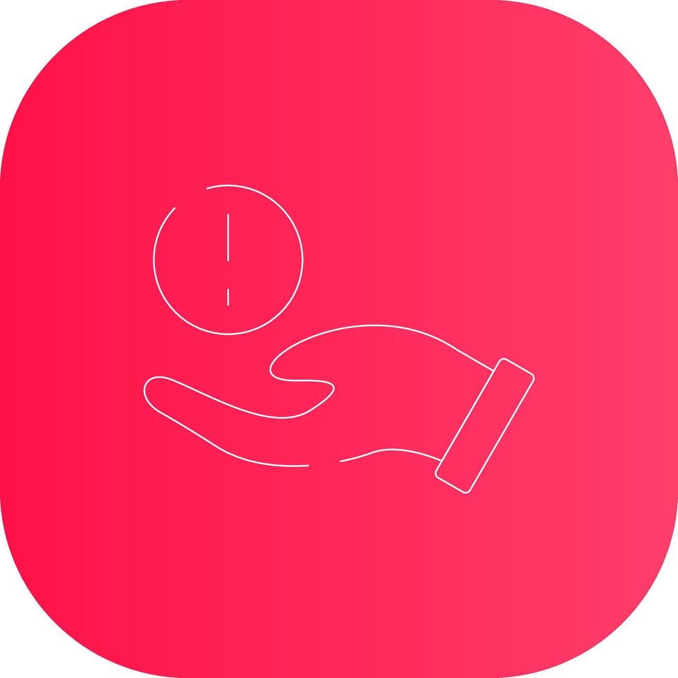 Line Round Corner Gradient vector