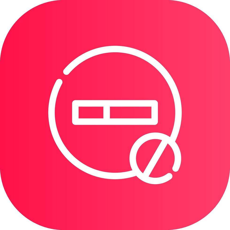 Line Round Corner Gradient vector