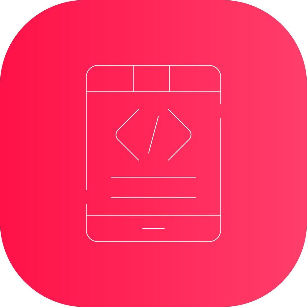 Glyph Circle Gradient Design vector
