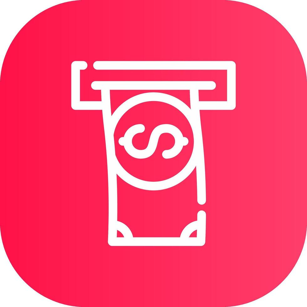 Withdrawal Creative Icon Design vector