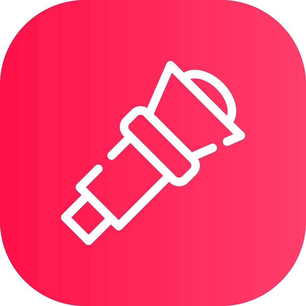 Line Round Corner Gradient vector