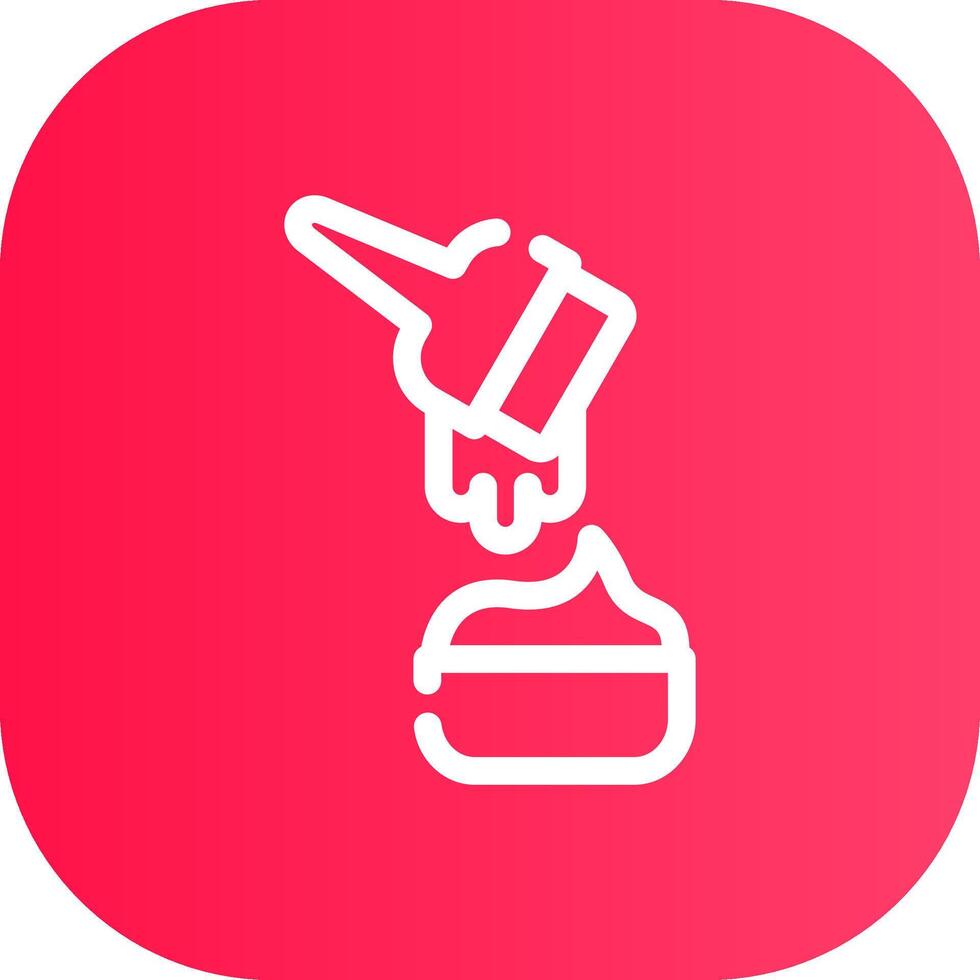 Line Round Corner Gradient vector
