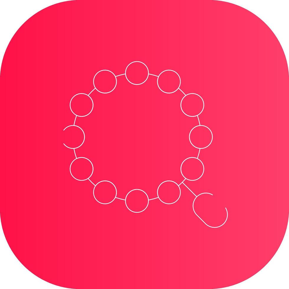 Line Round Corner Gradient vector
