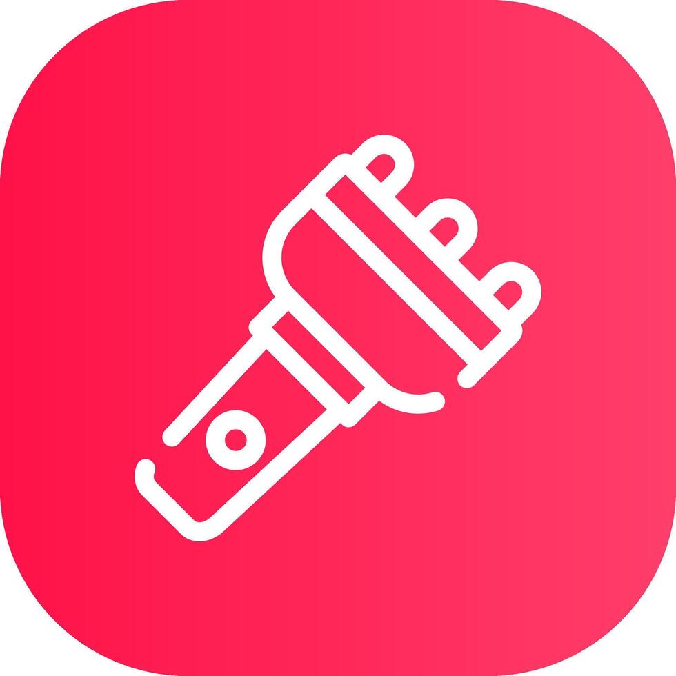 Line Round Corner Gradient vector