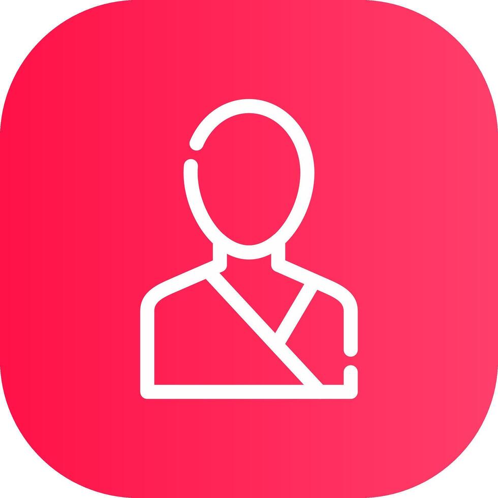 Line Round Corner Gradient vector
