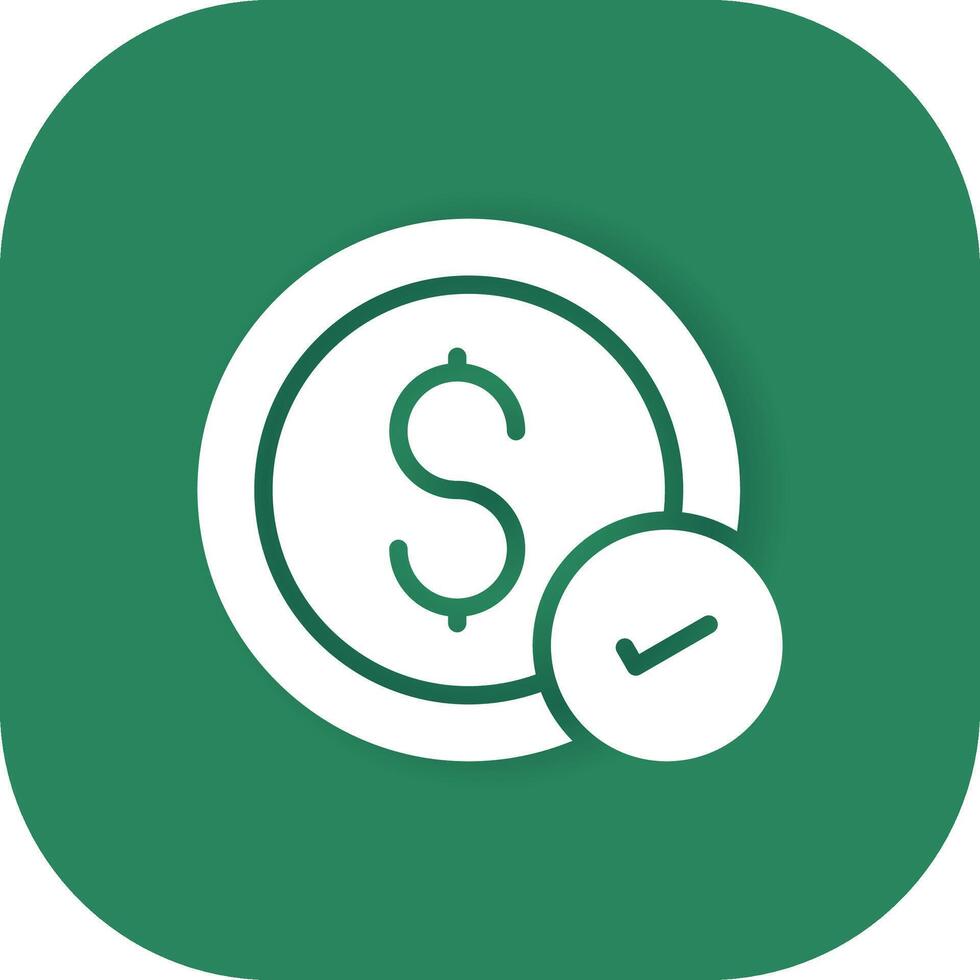 Money Check Creative Icon Design vector