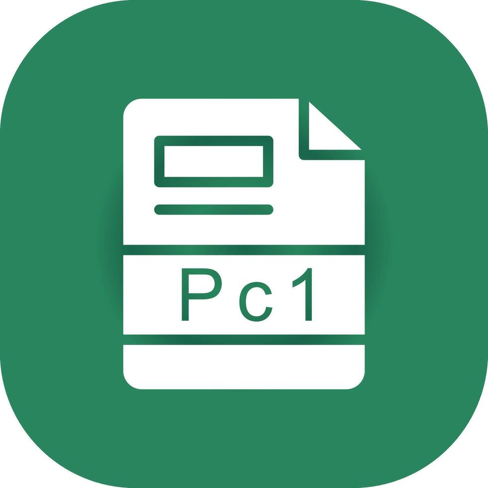 PC1 Creative Icon Design vector