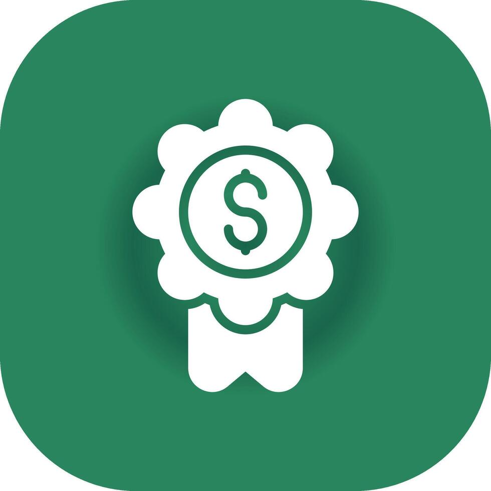 Badge-Dollar Creative Icon Design vector