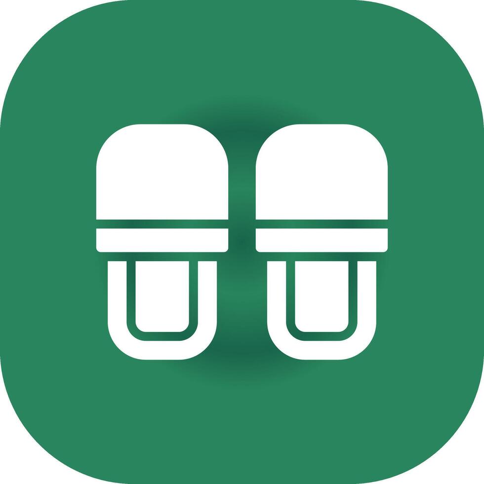 Slippers Creative Icon Design vector