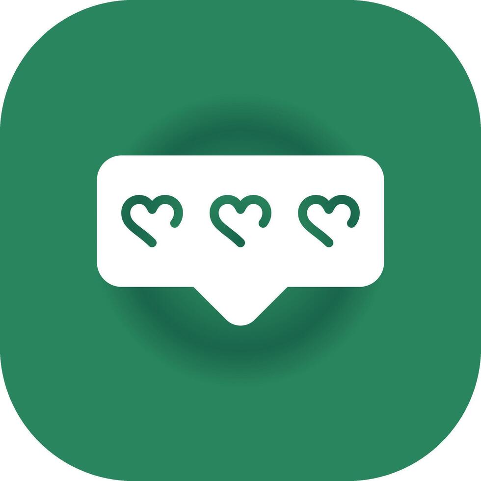 Comment Heart Creative Icon Design vector