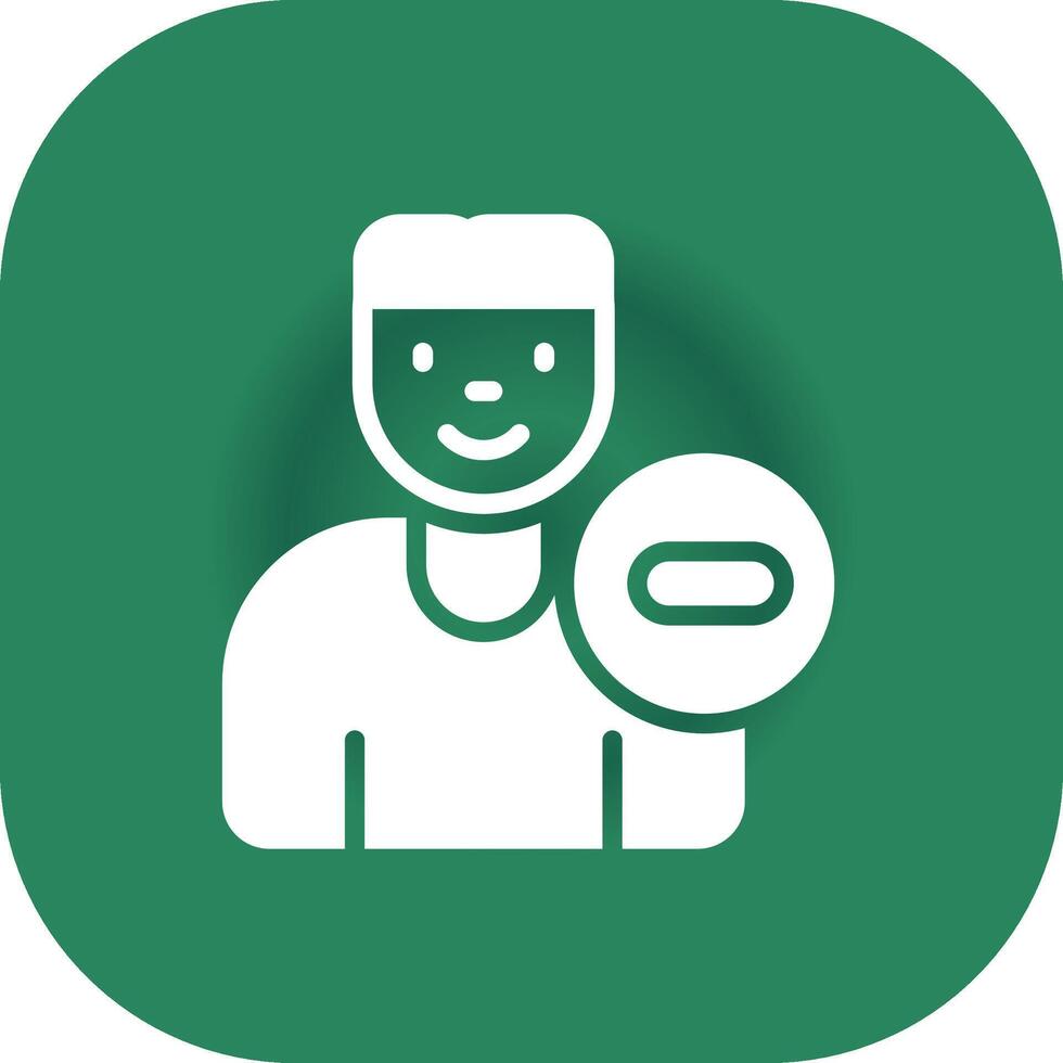 Delete User Creative Icon Design vector