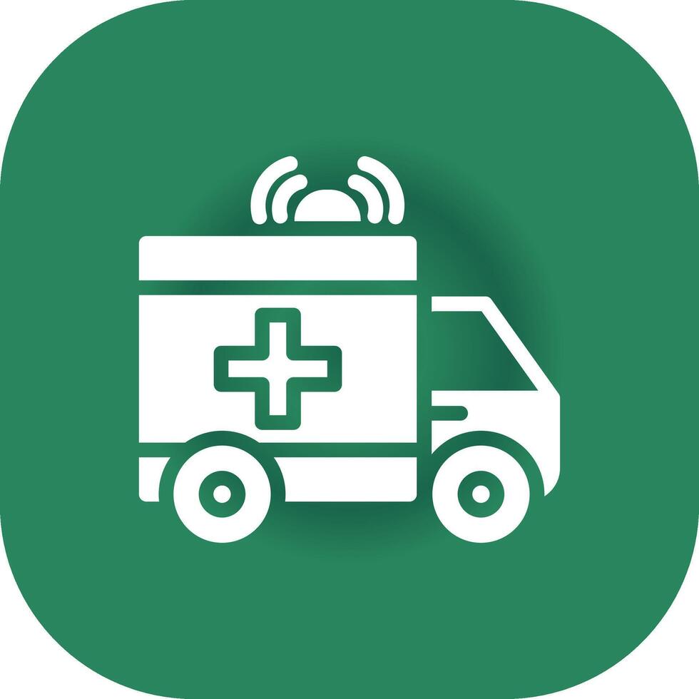 Ambulance Creative Icon Design vector