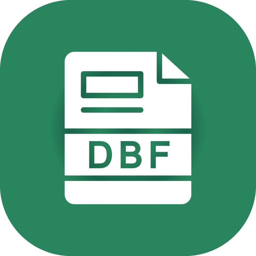 DBF Creative Icon Design vector