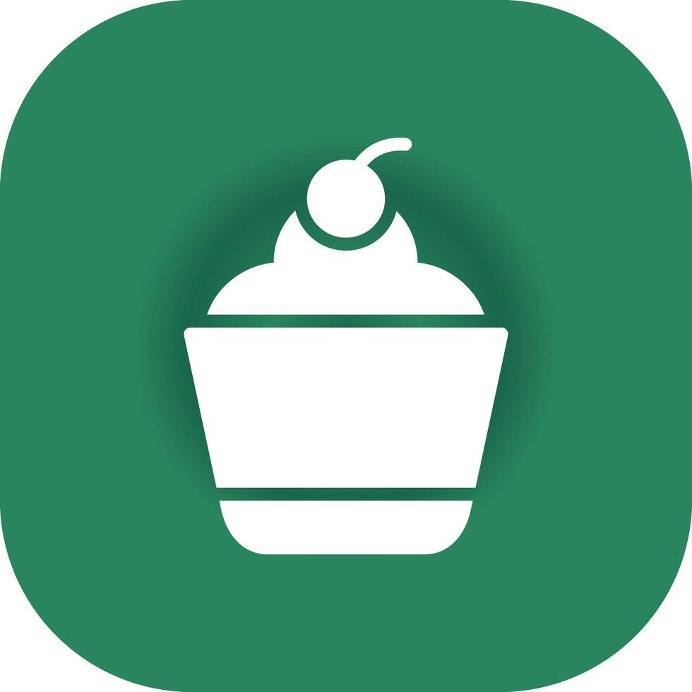 Cupcake Creative Icon Design vector