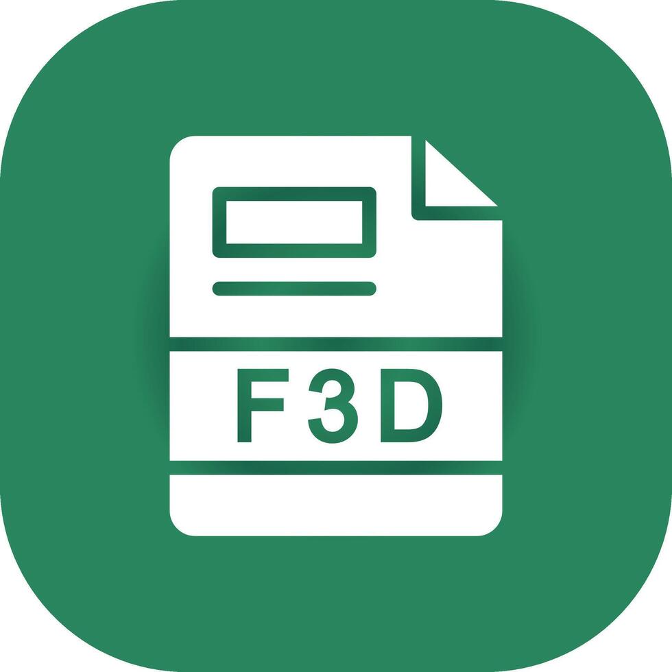 F3D Creative Icon Design vector