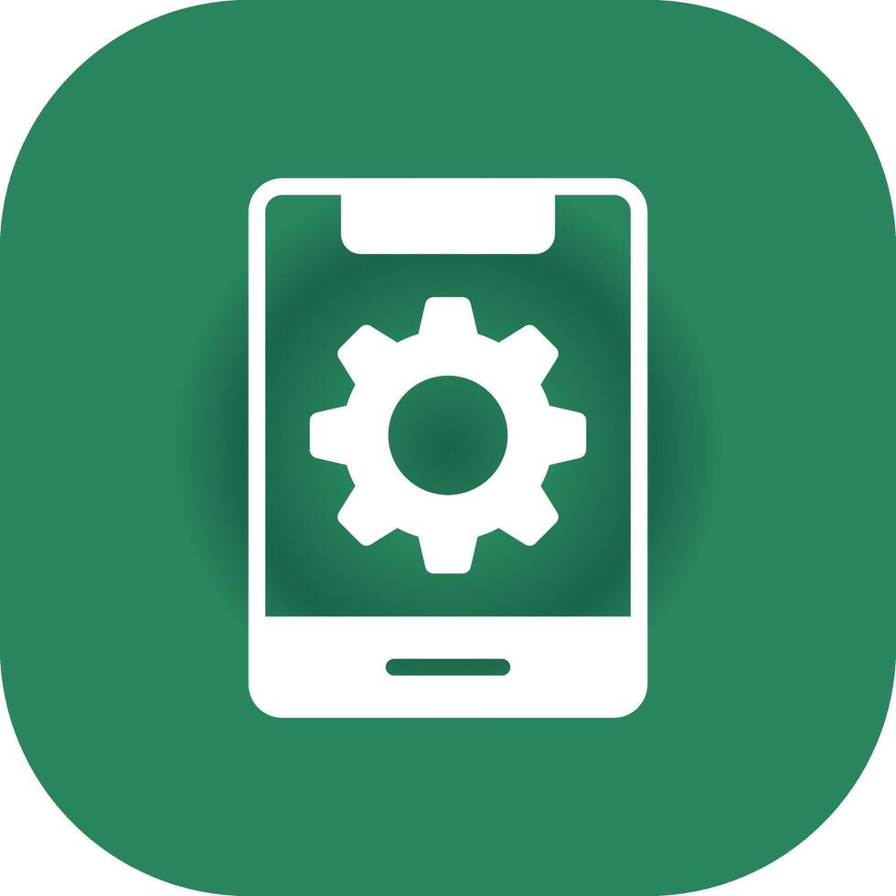 Mobile Setting Creative Icon Design vector