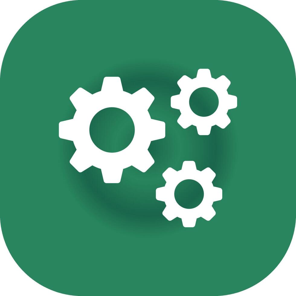 Setting Creative Icon Design vector