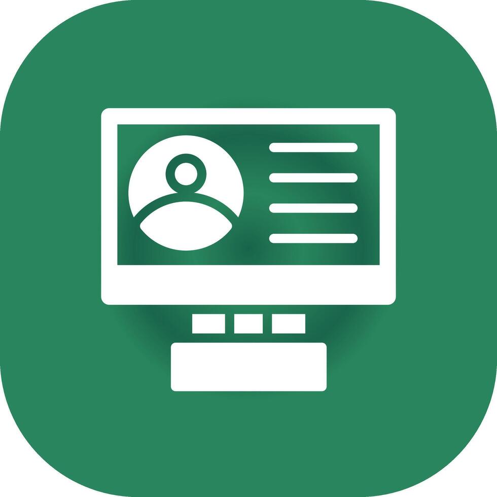 Profile Creative Icon Design vector
