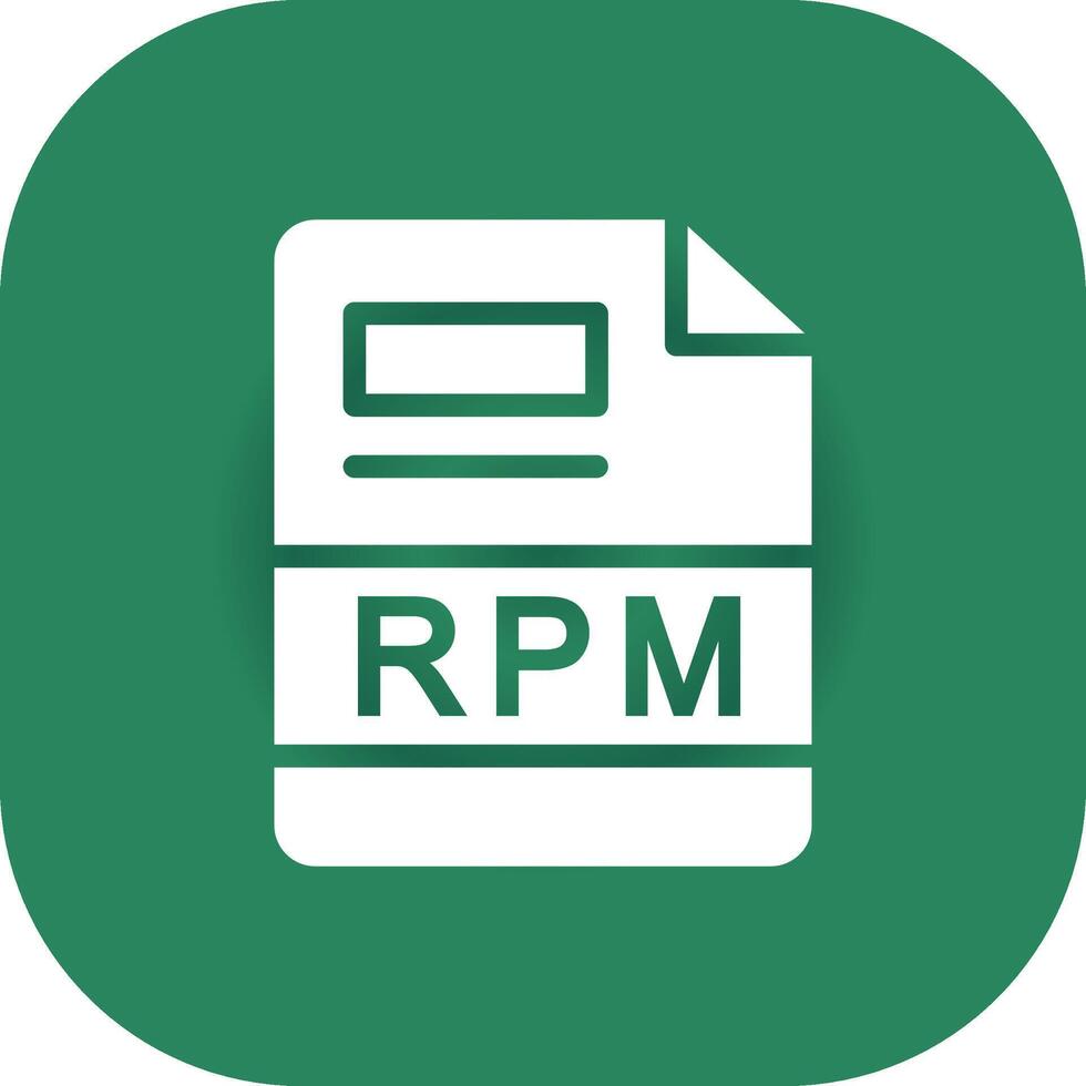 RPM Creative Icon Design vector