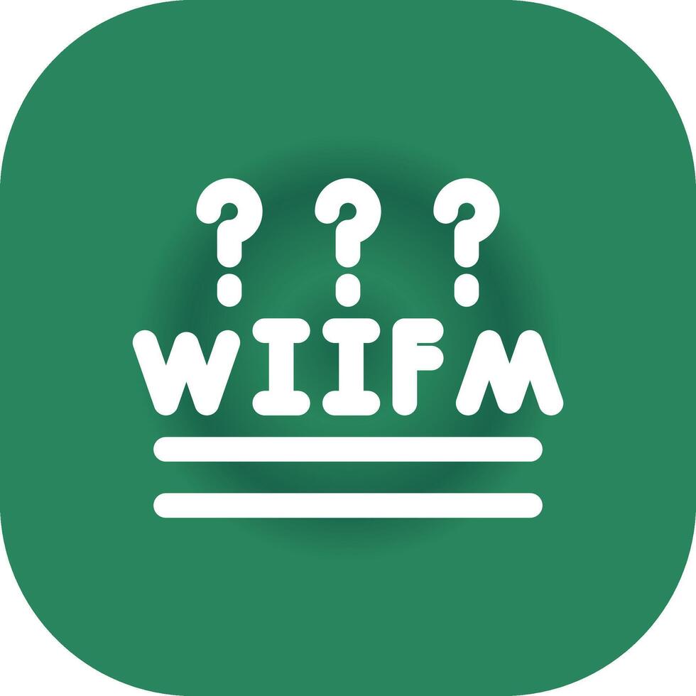 WIIFM Creative Icon Design vector