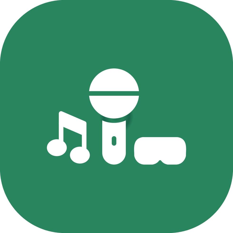 Virtual Concert Creative Icon Design vector