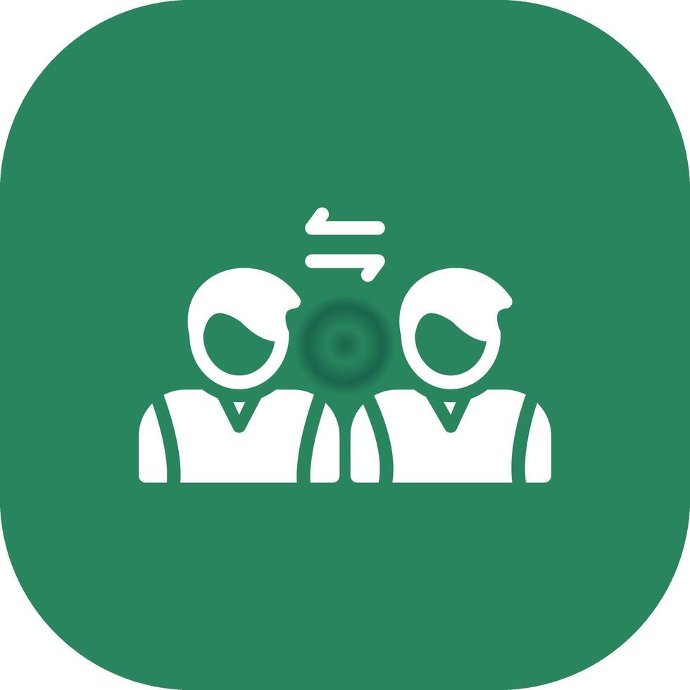 Social Distancing Creative Icon Design vector