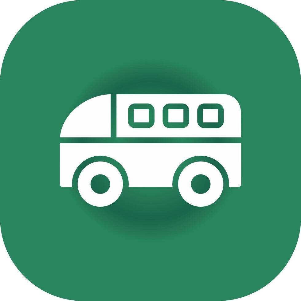 Minivan Creative Icon Design vector
