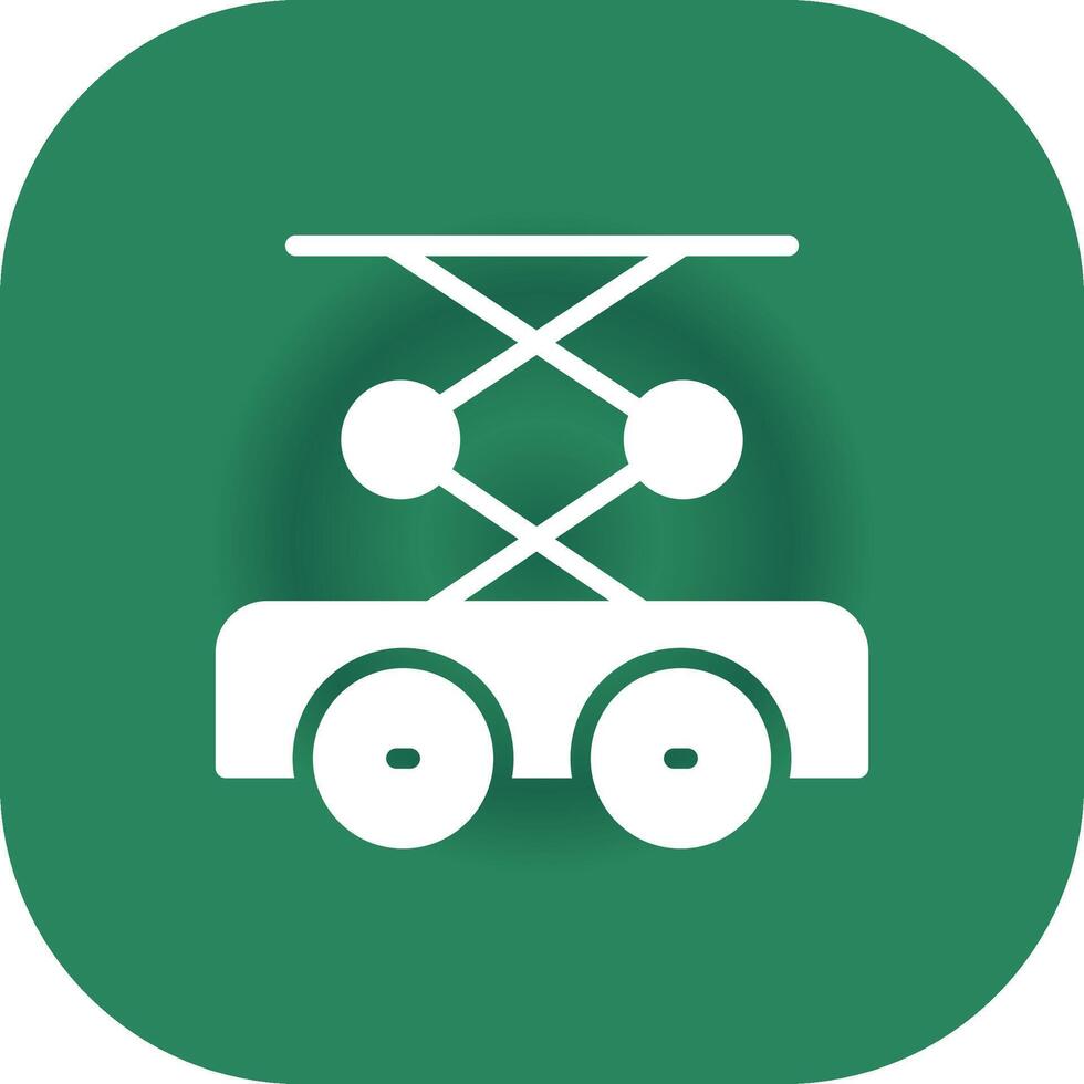 Scissor Lift Creative Icon Design vector